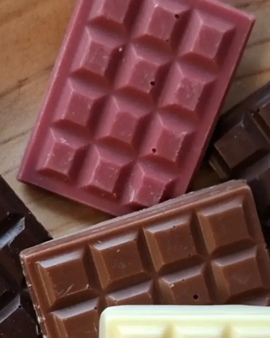 Barra de chocolate ruby